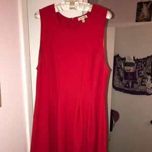 Red formal dress